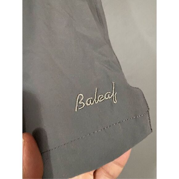 Baleaf Grey UPF50+ Nylon Shorts Zip Pockets Drawstring UV Protection XXL - Picture 2 of 2